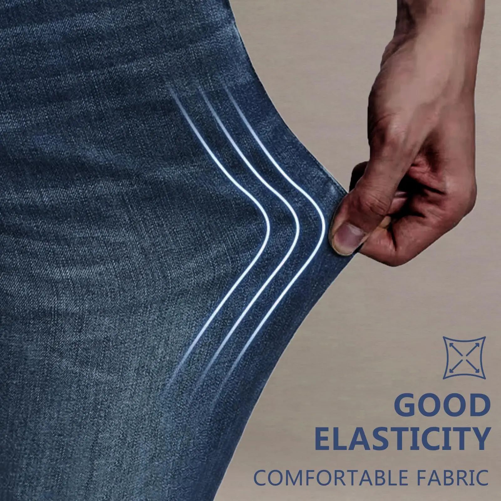 Men's Relaxed Stretch Denim Pants