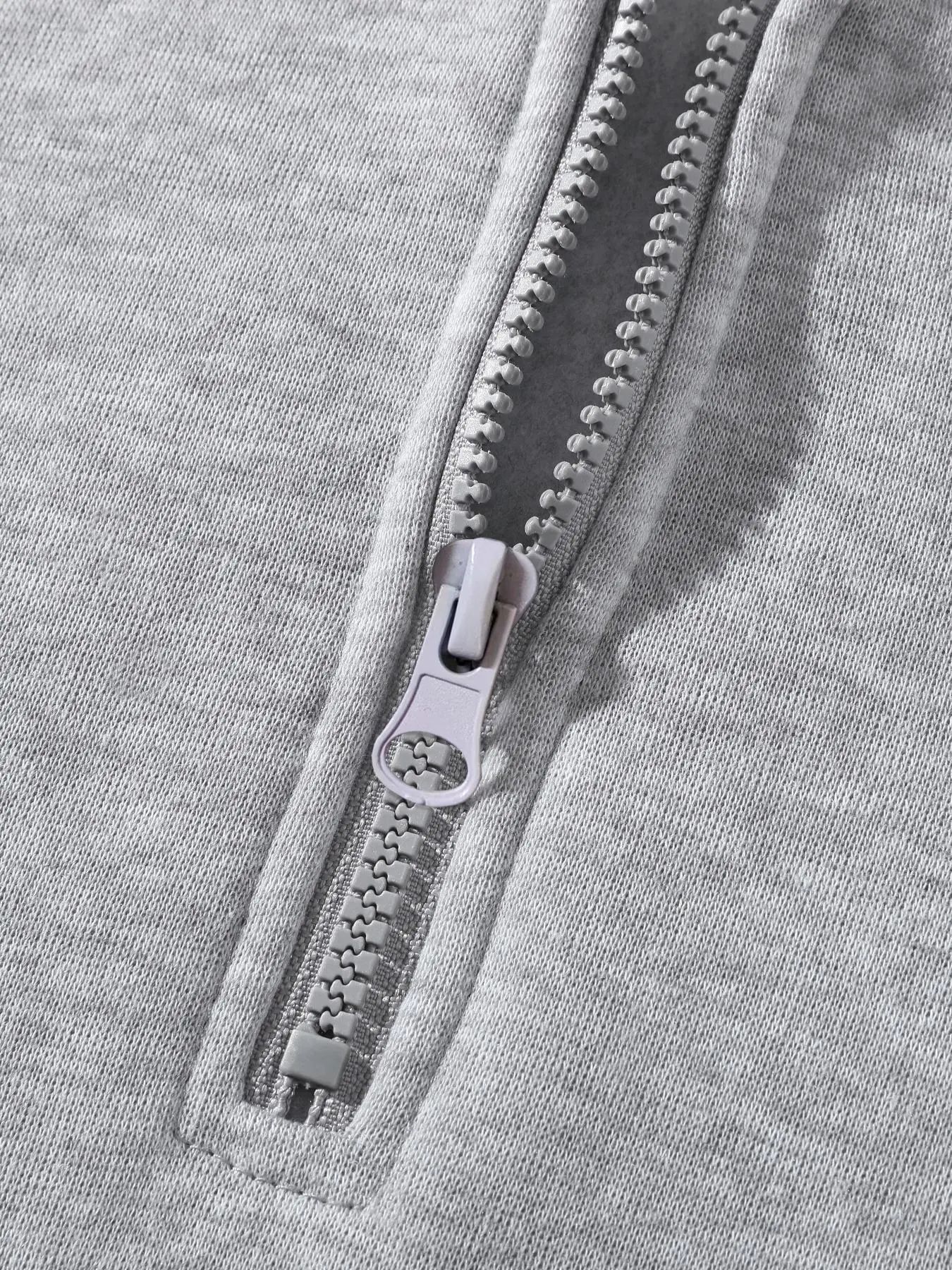 Men's Vintage Knit Half-Zip Tracksuit Set