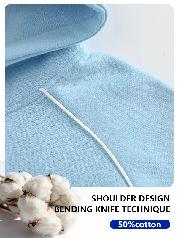 Men's Cotton Blend Hooded Pullover Sweatshirt