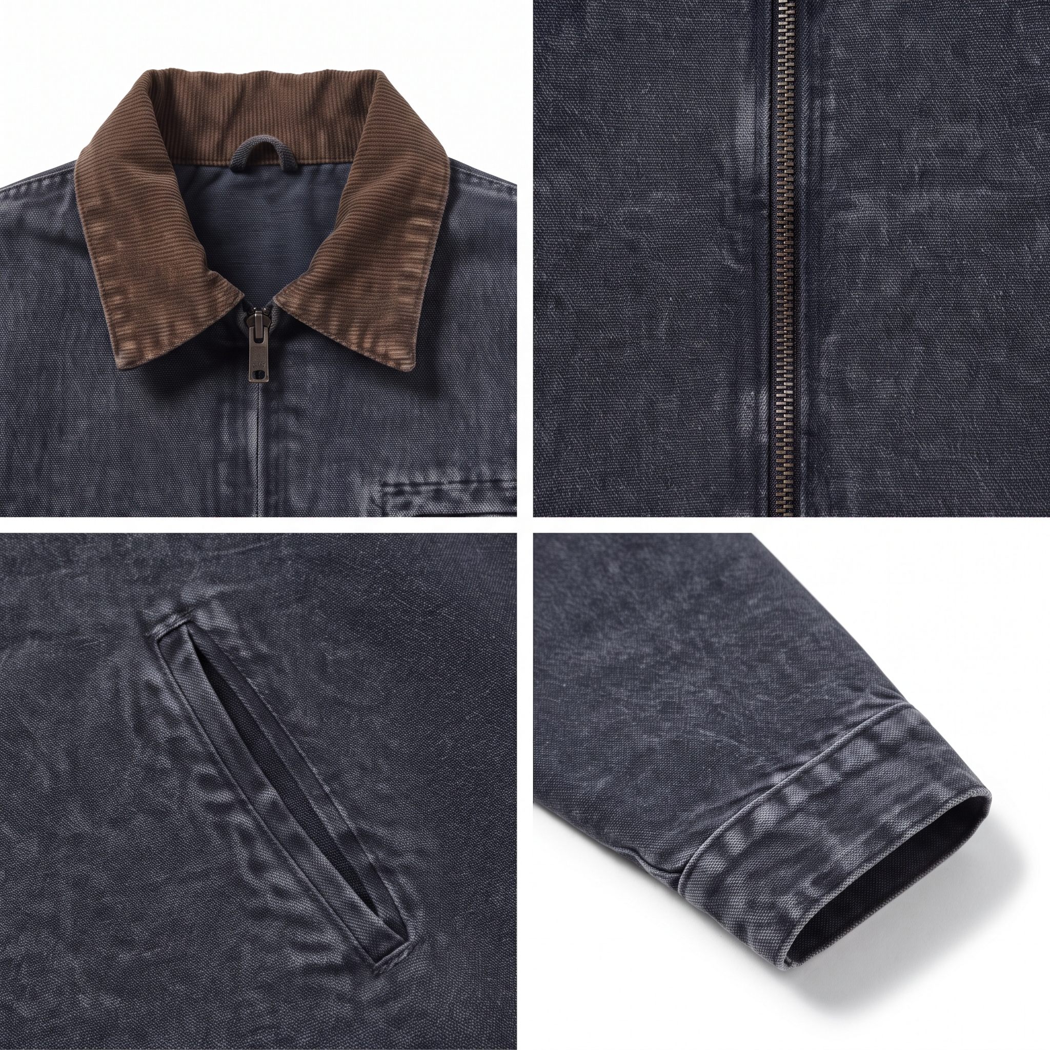 Women's Denim Barn Jacket – Classic Zip-Up Jacket
