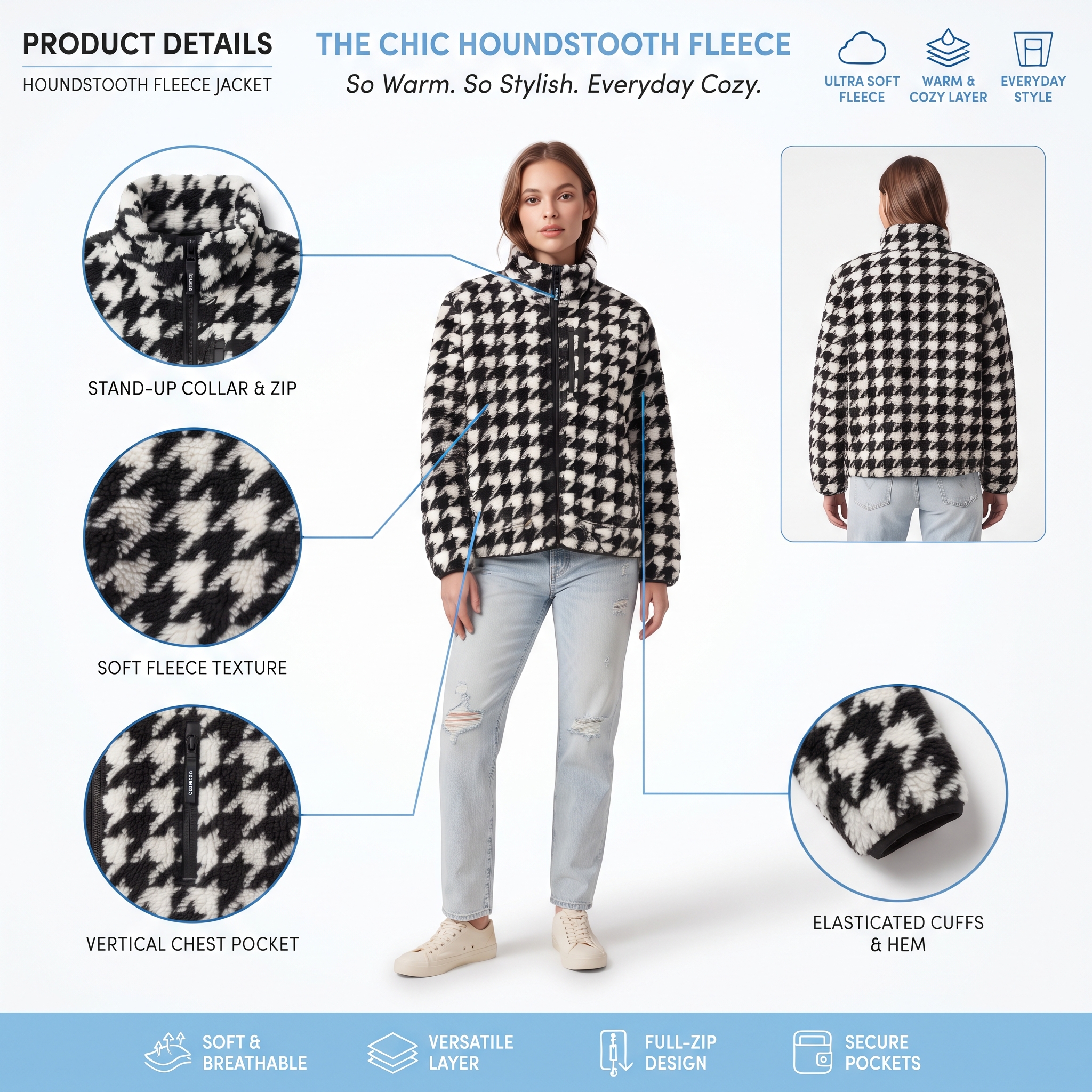 Women's Plush High-Pile Full-Zip Jacket