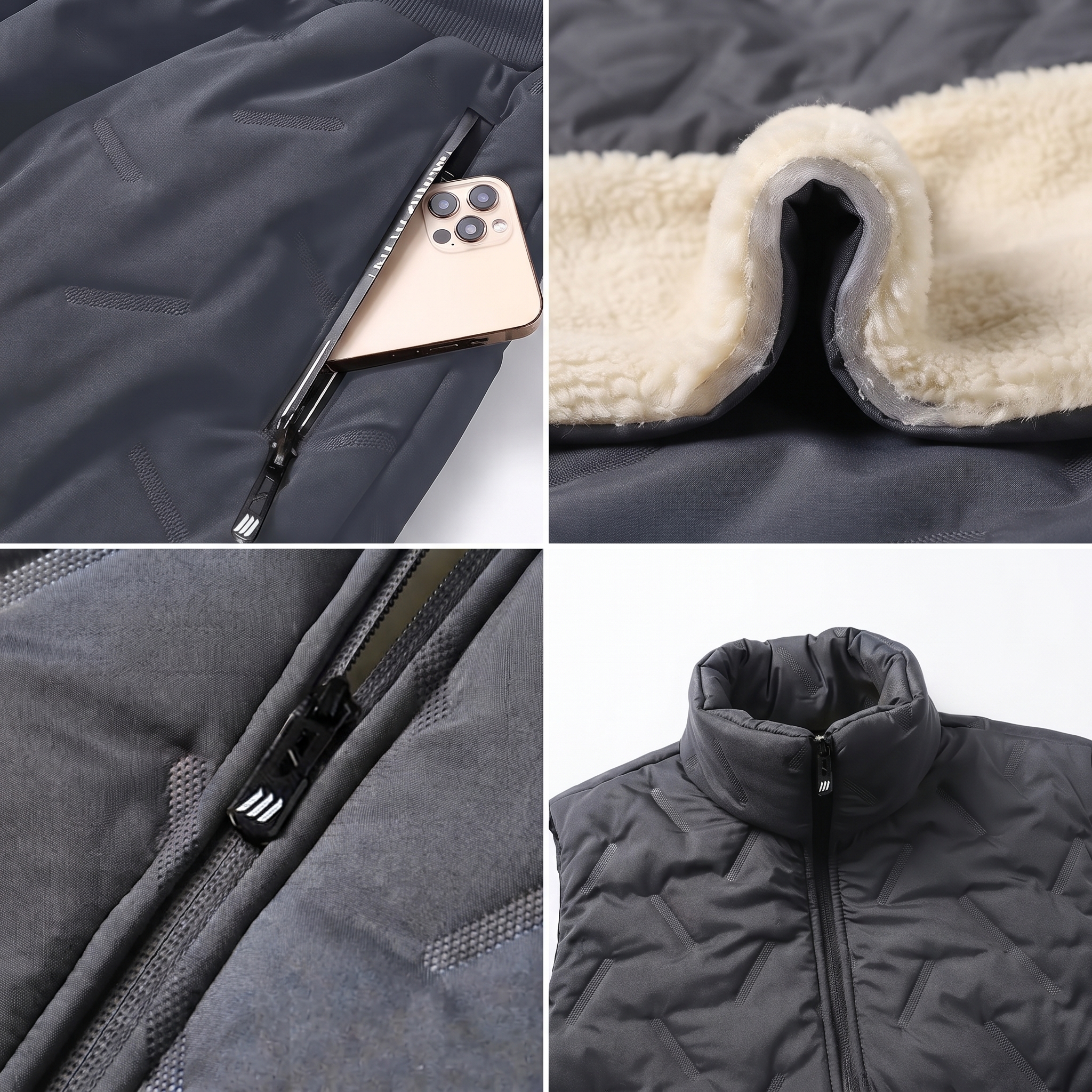 Men’s 2-Piece Plush-Lined Winter Tracksuit Set