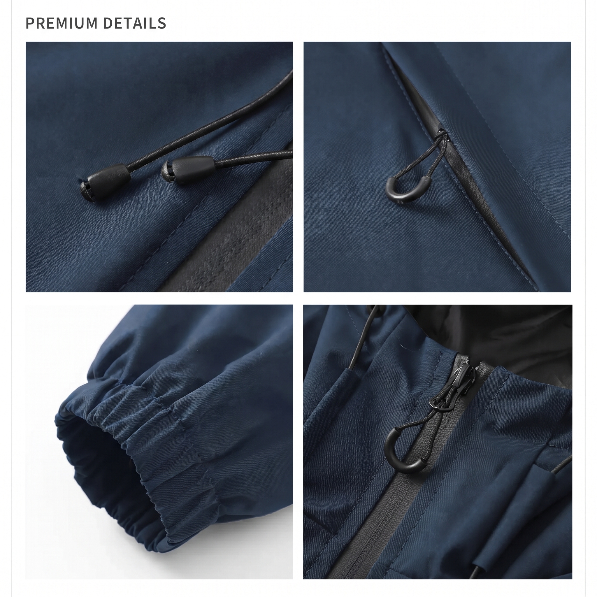Men’s Lightweight Softshell Hooded Windbreaker Jacket