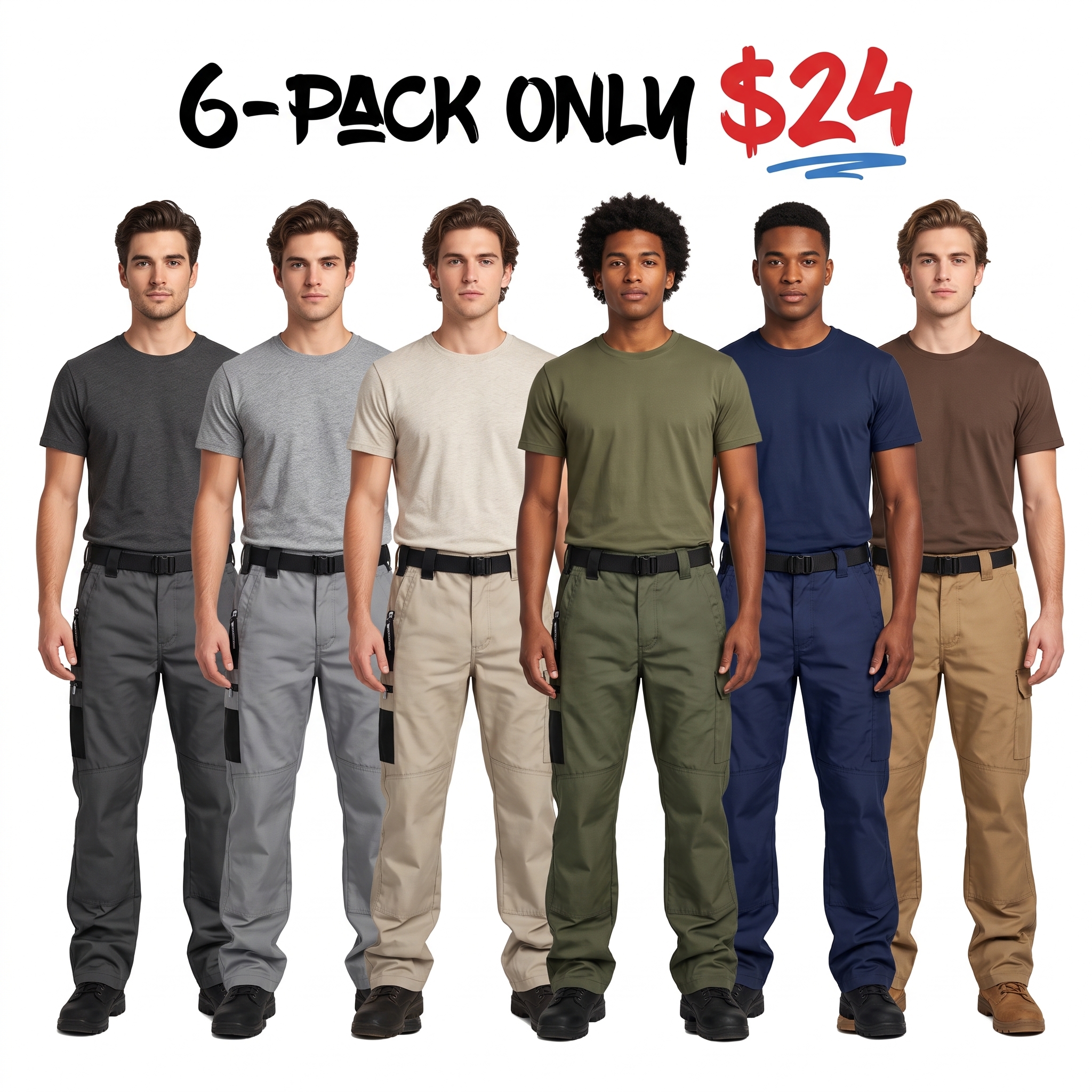 Men's Water-Resistant Tactical Cargo Pants