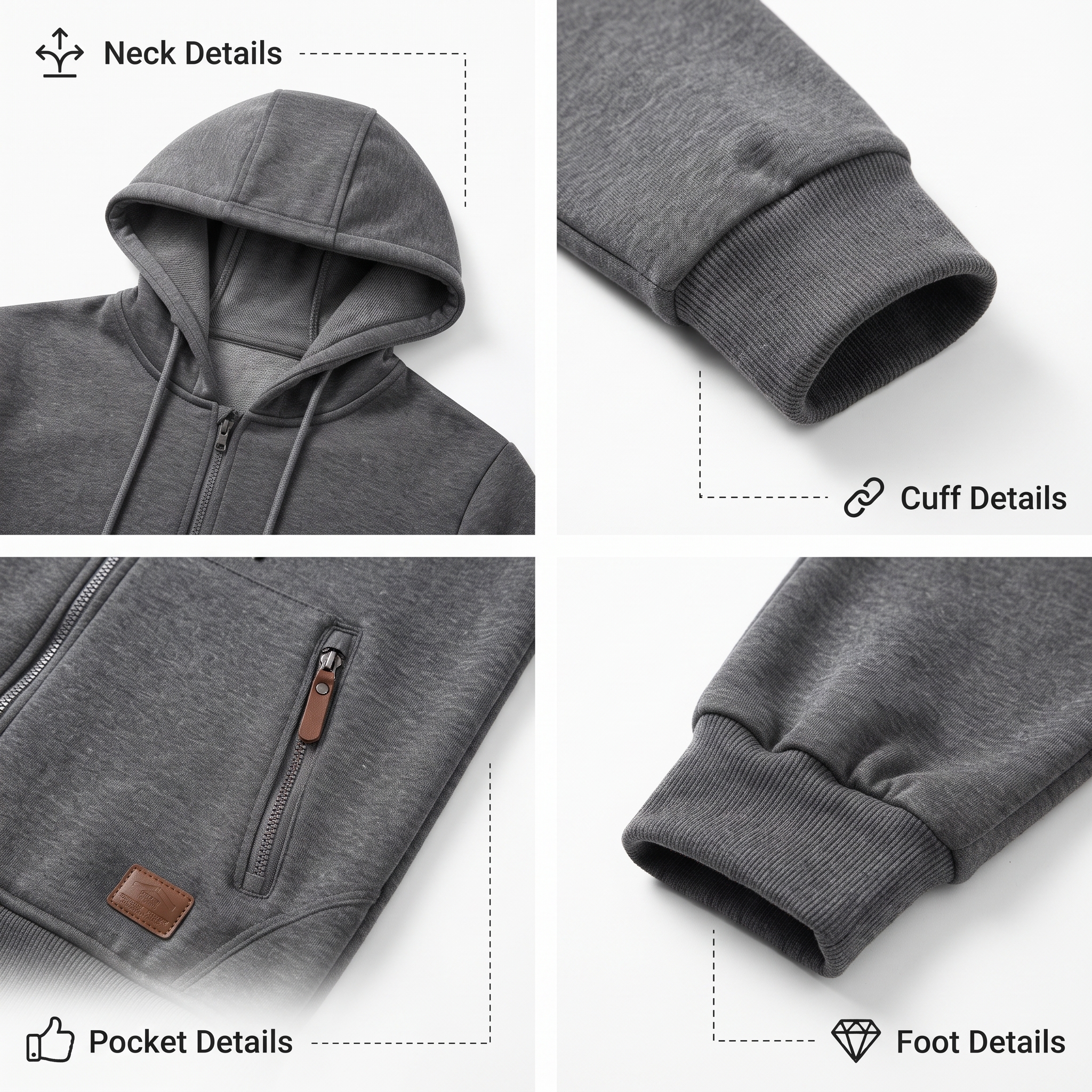 Men’s Hooded Cargo Jumpsuit – Full-Zip Utility One-Piece