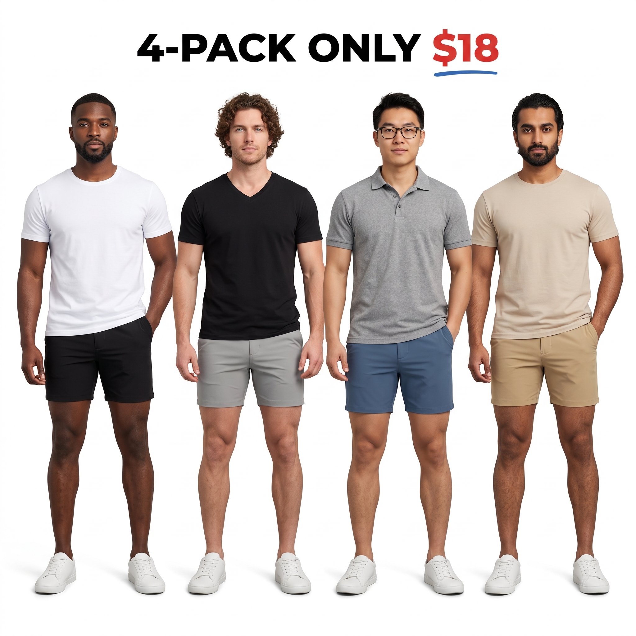 Men's 5-Inch Stretch Slim Fit Chino Shorts