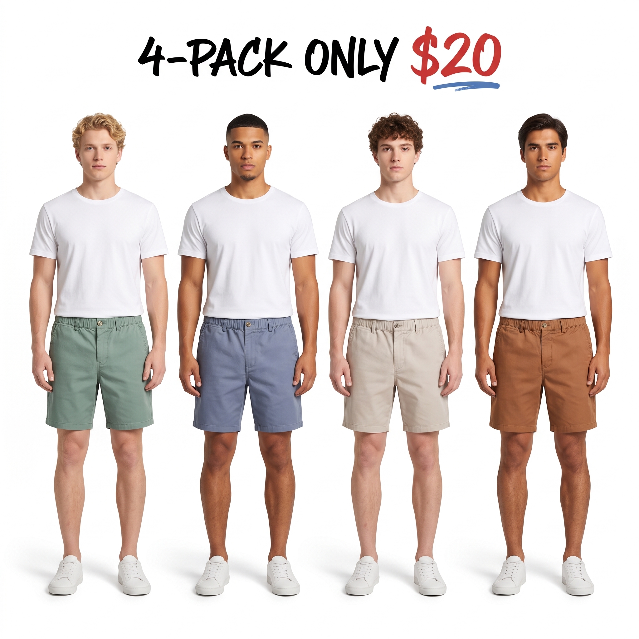 Men’s 5.5" Stretch Mesh Casual Shorts