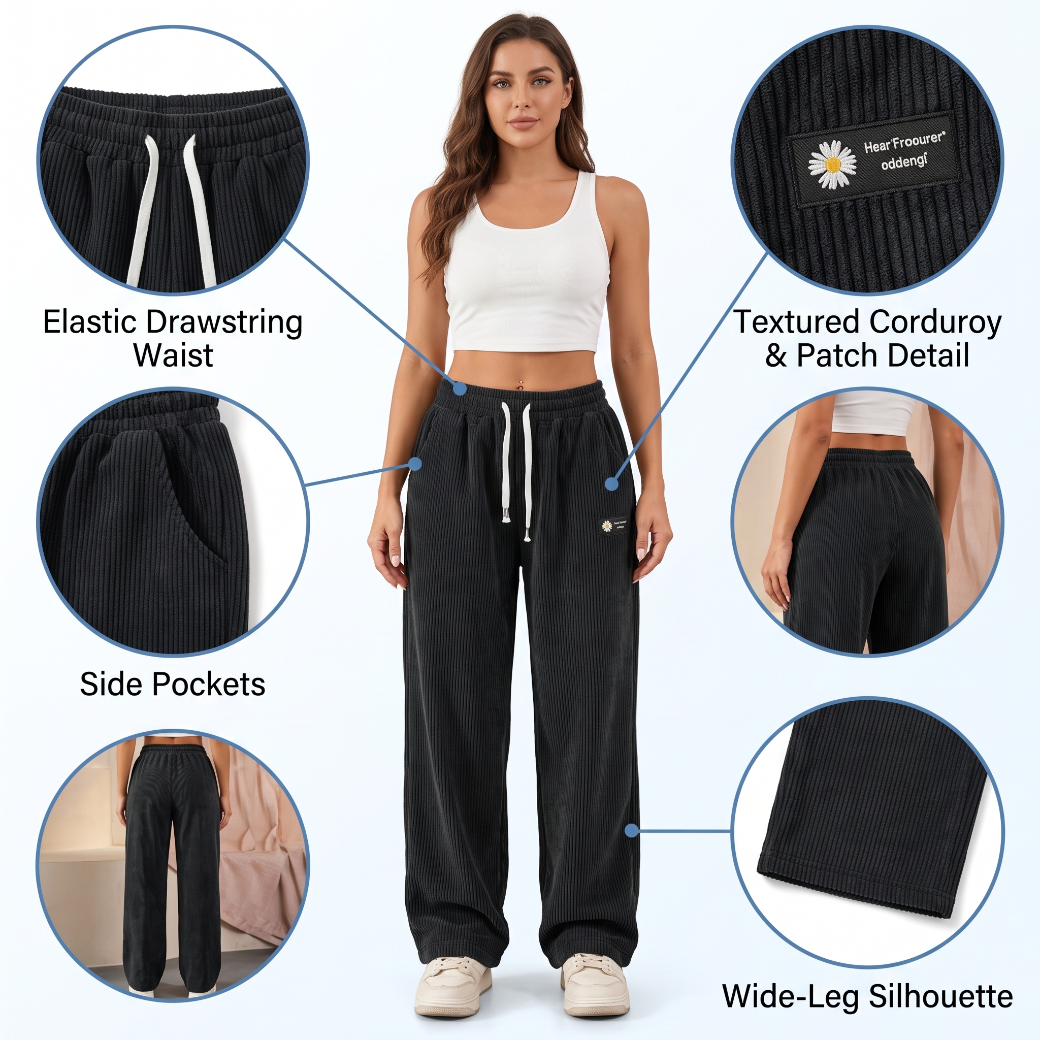Women’s Corduroy Relaxed Drawstring Pants