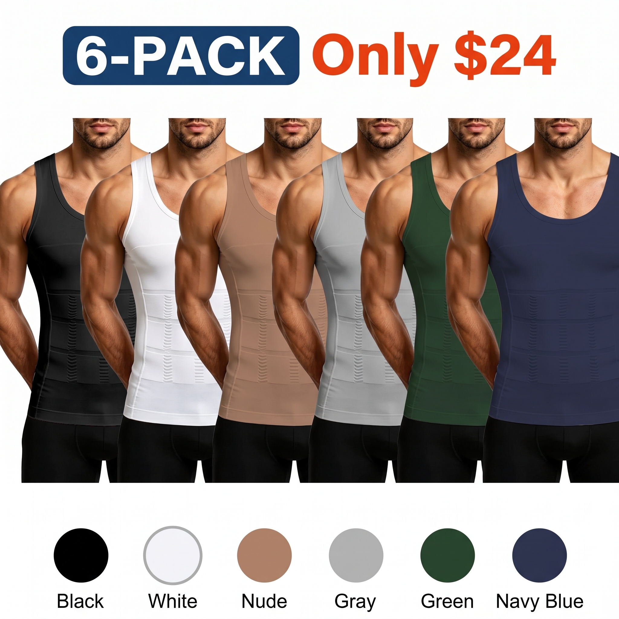 Men's Compression Tank Top – Slimming Body Shaper Undershirt