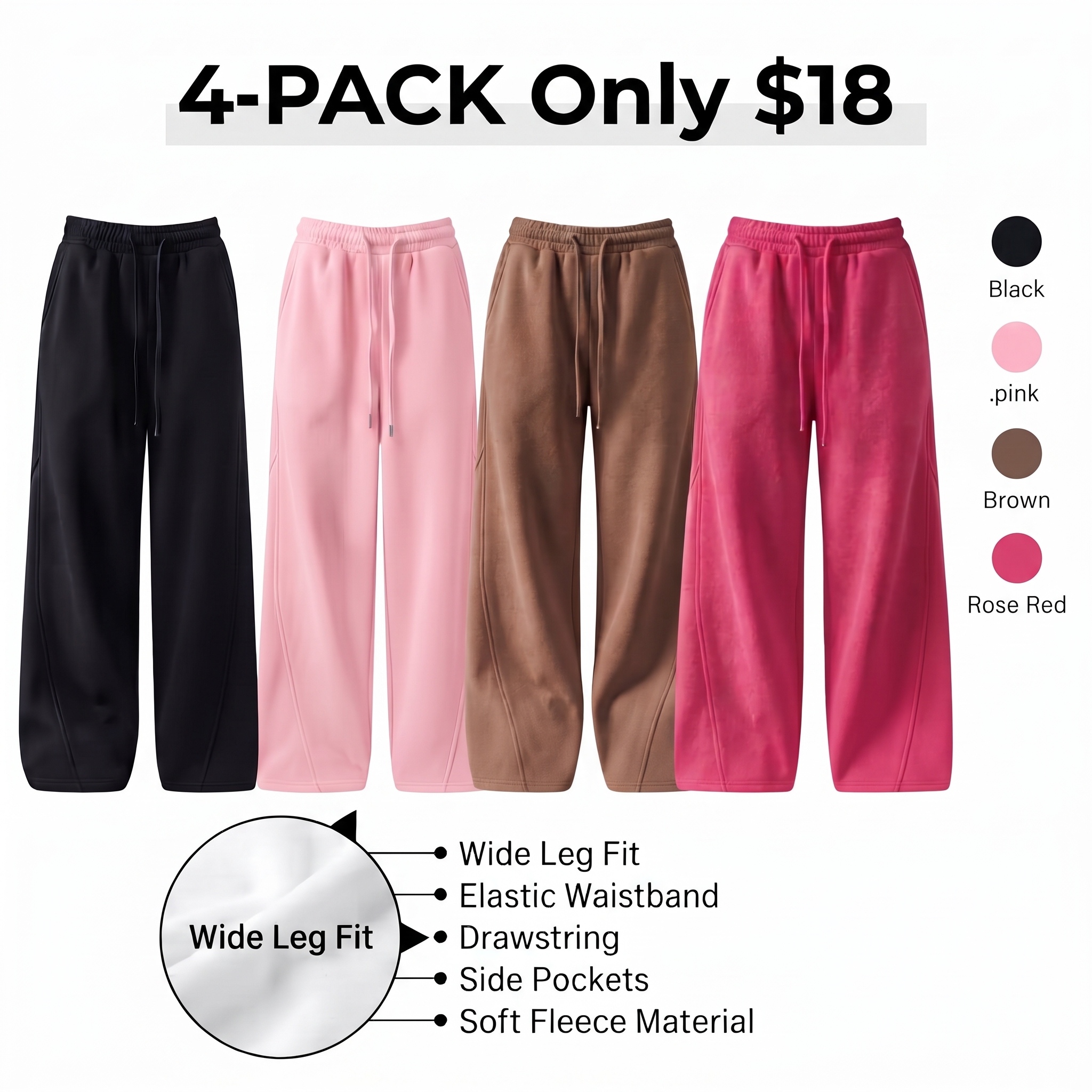 Women’s Cotton Wide-Leg Drawstring Pants