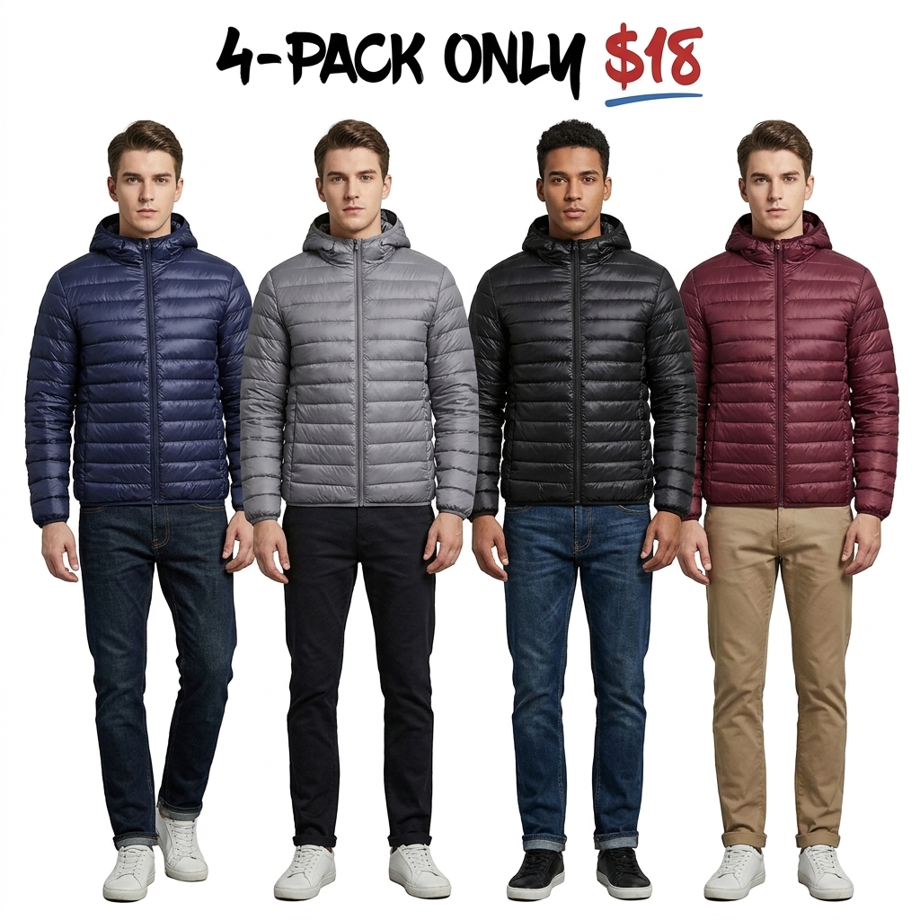Men’s Hooded Lightweight Padded Jacket