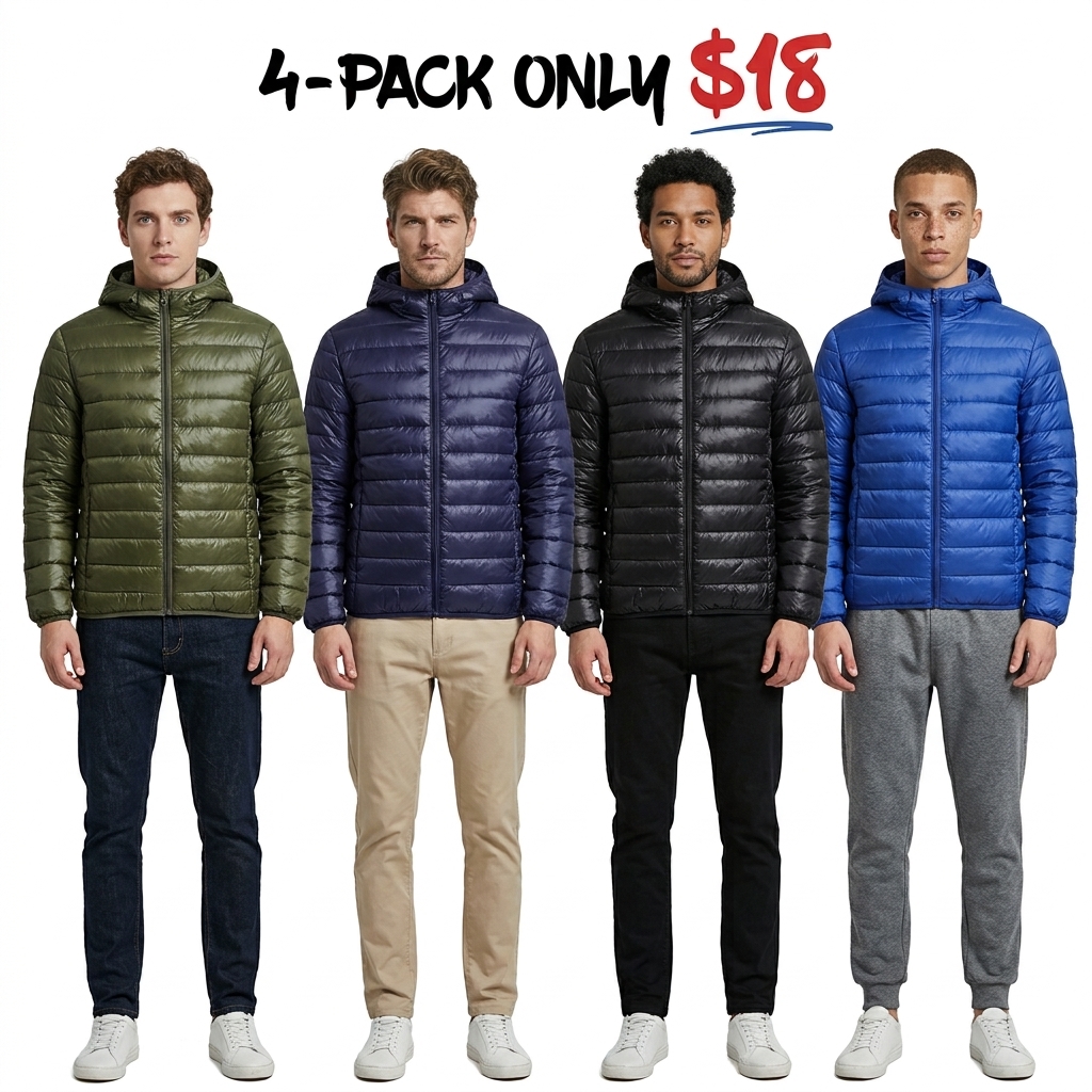 Men’s Hooded Lightweight Padded Jacket