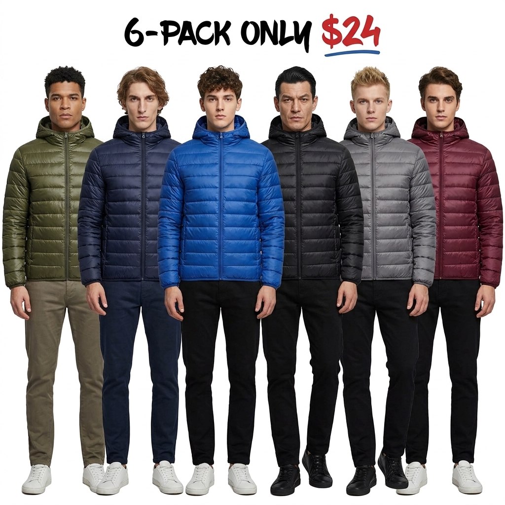 Men’s Hooded Lightweight Padded Jacket