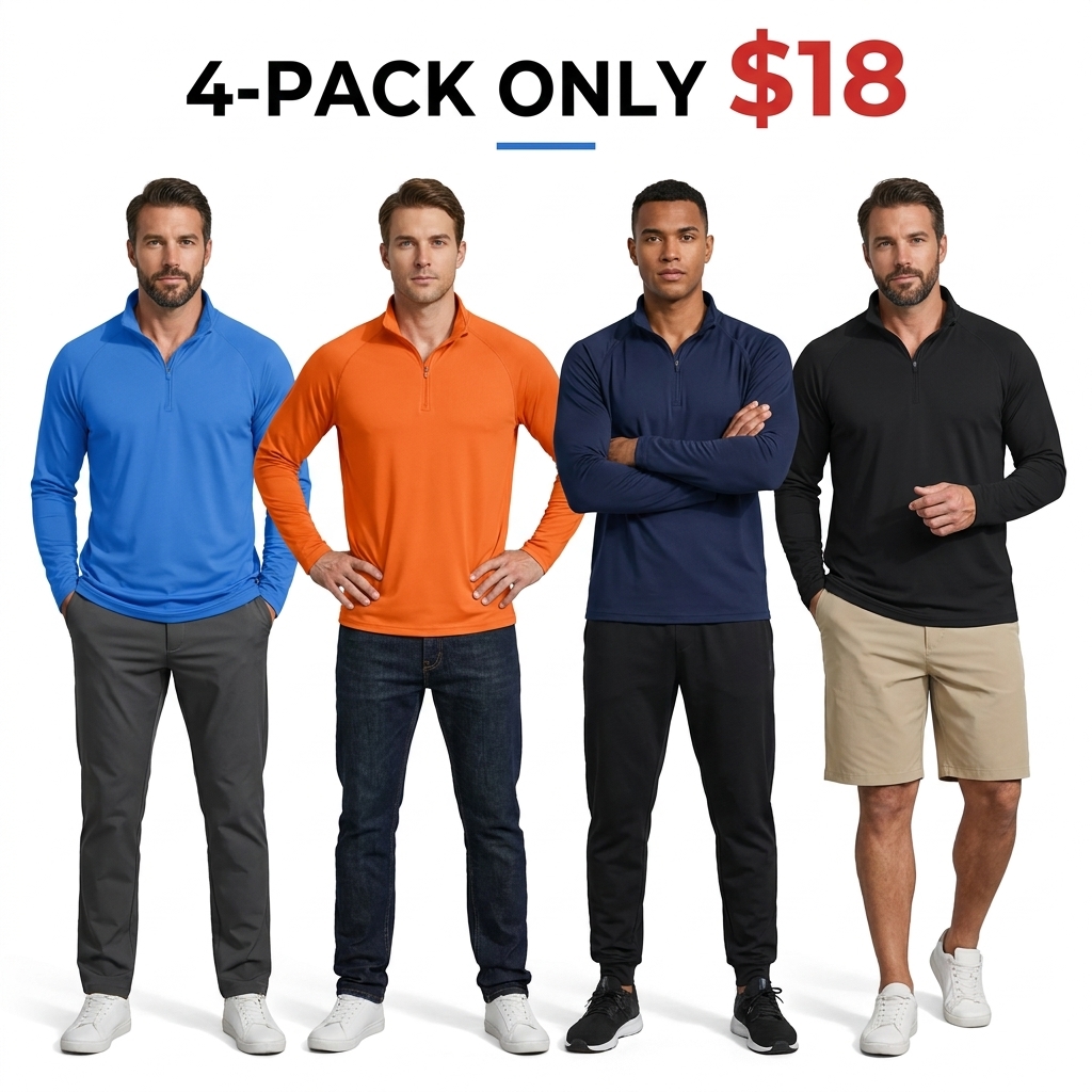 Men's UPF 50+ Quarter-Zip Performance Shirt