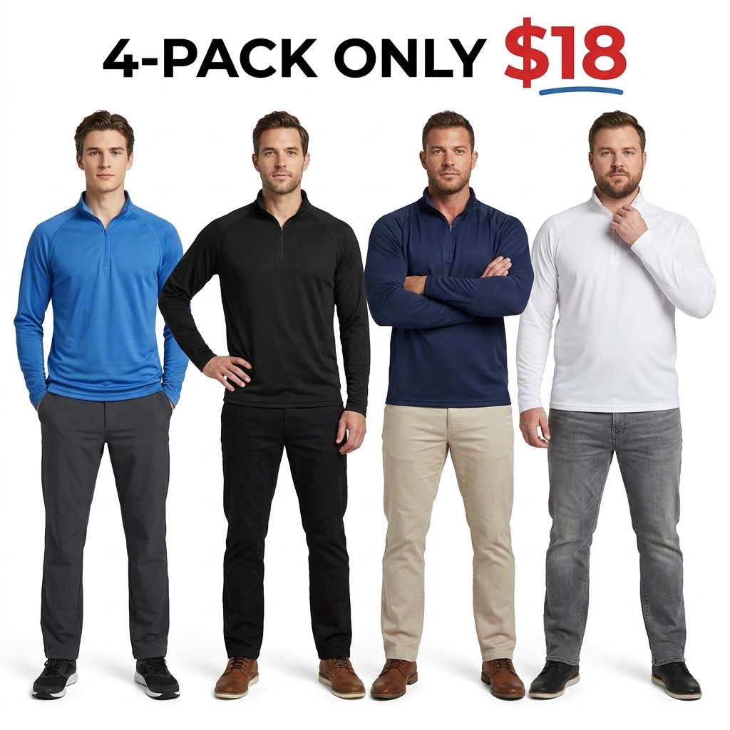 Men's UPF 50+ Quarter-Zip Performance Shirt