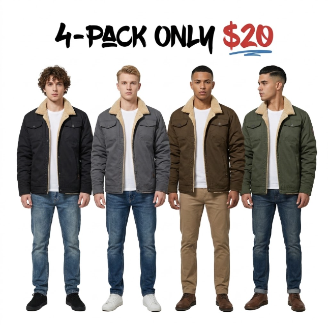 Men’s Sherpa-Lined Trucker Jacket