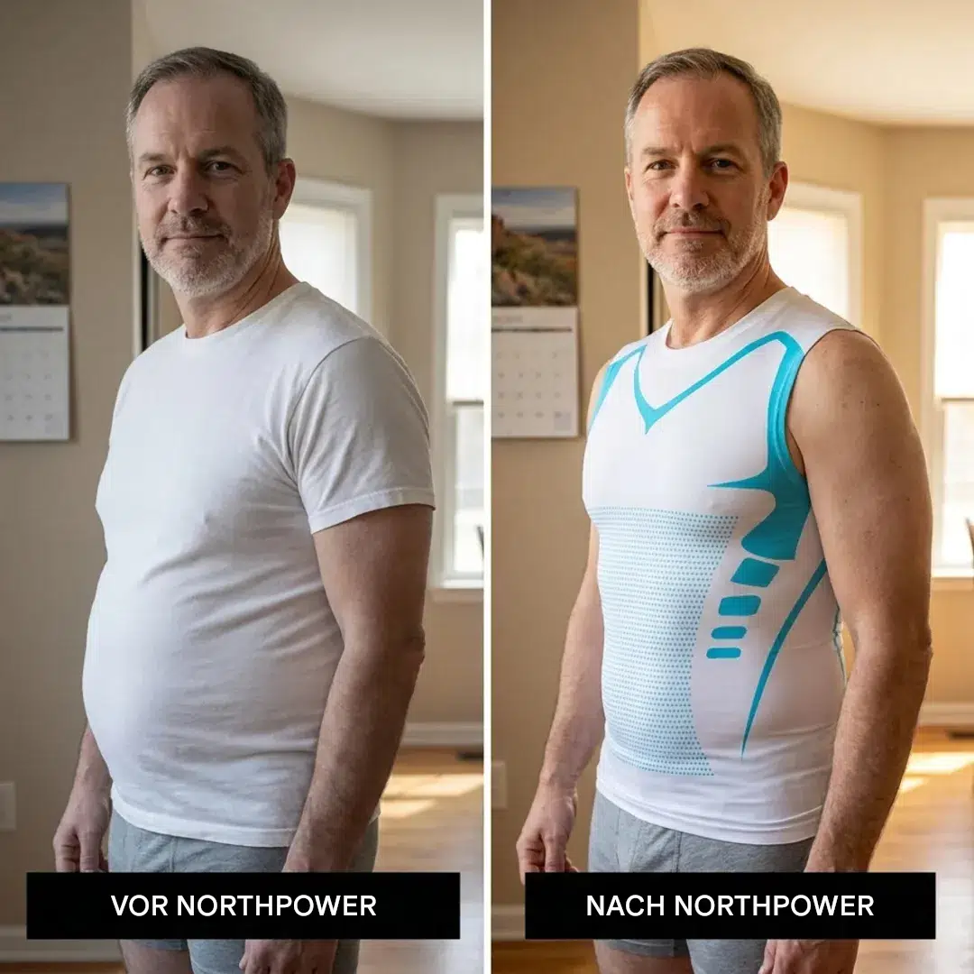 💪 Figurformende Kompressionsweste für Herren | Haltungskorrigierende Basisschicht