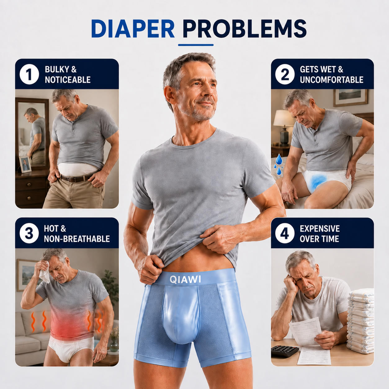 2026 UPGRADED - 60% OFF 💎  Premium Leakproof Bamboo Ice Silk Boxer