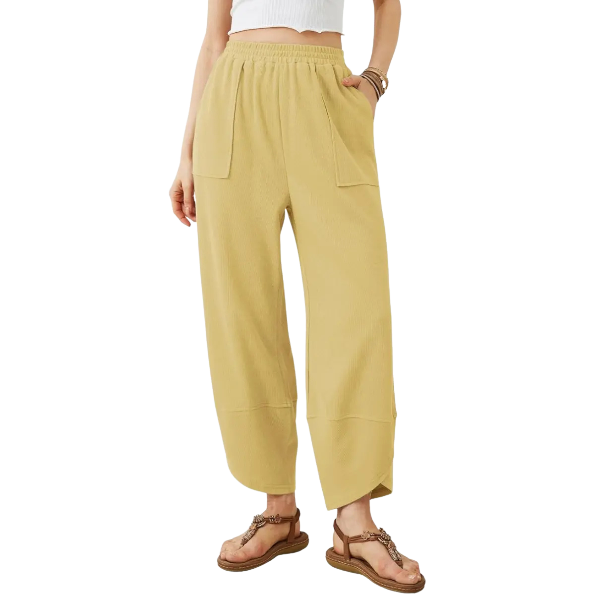Women’s Baggy Wide Leg Pants Casual Lounge Palazzo Trousers Summer Style