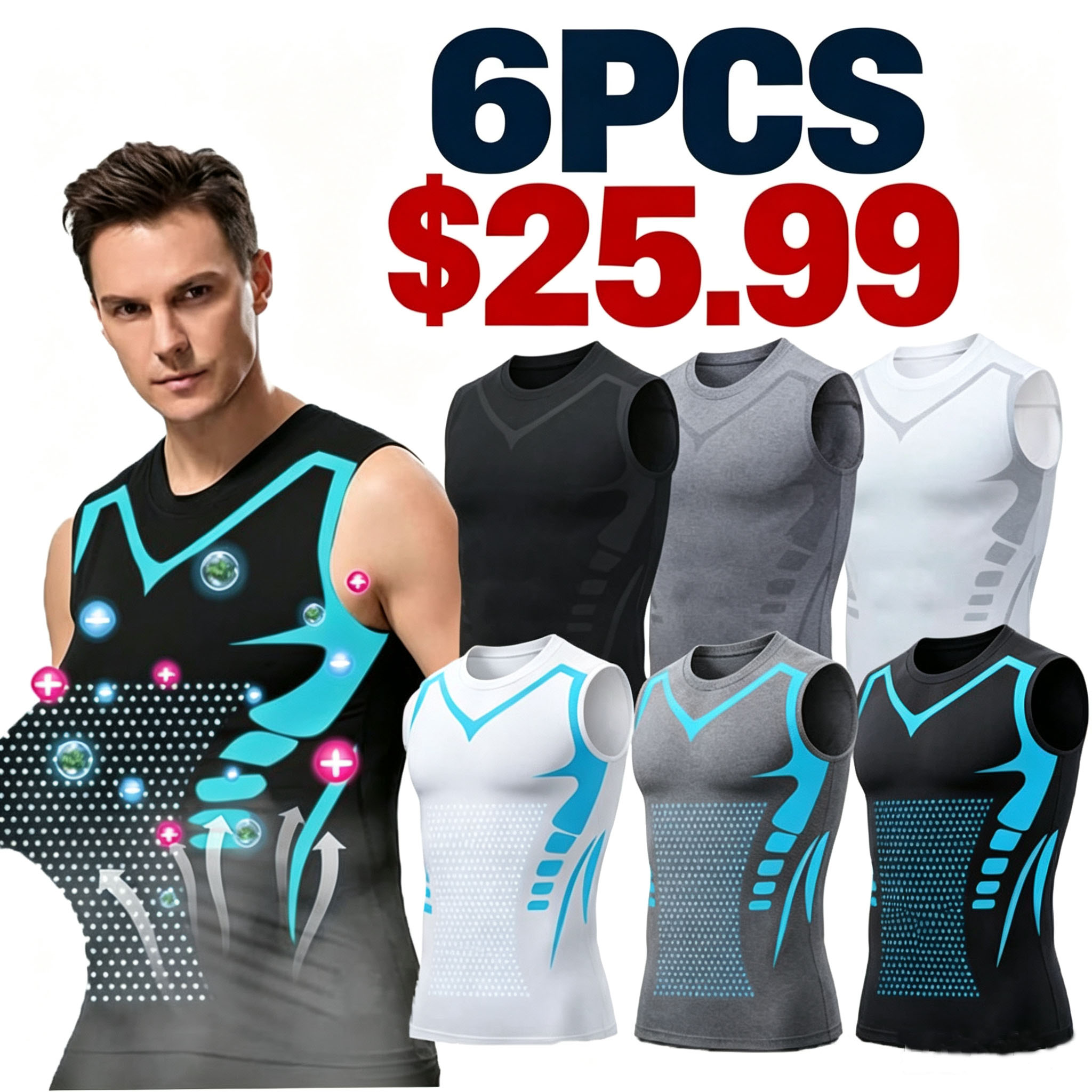 2026 New Version Close-Fitting Sleeveless Shirt🔥6PCS $25.99 