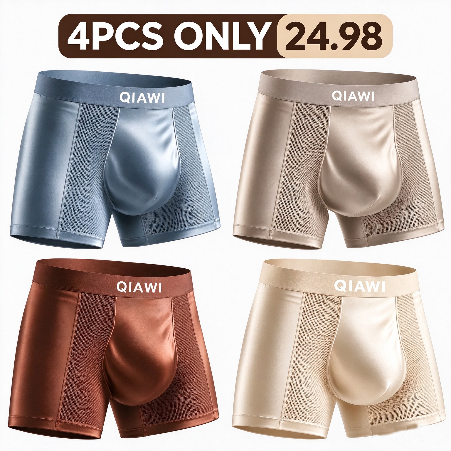 2026 UPGRADED - 60% OFF 💎  Premium Leakproof Bamboo Ice Silk Boxer