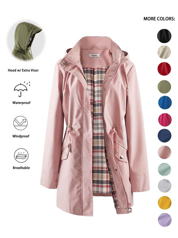 🔥🧥💦Womens Chic. Lightweight. Waterproof Jacket🍃-Unleash Style and Durability in Any Storm!