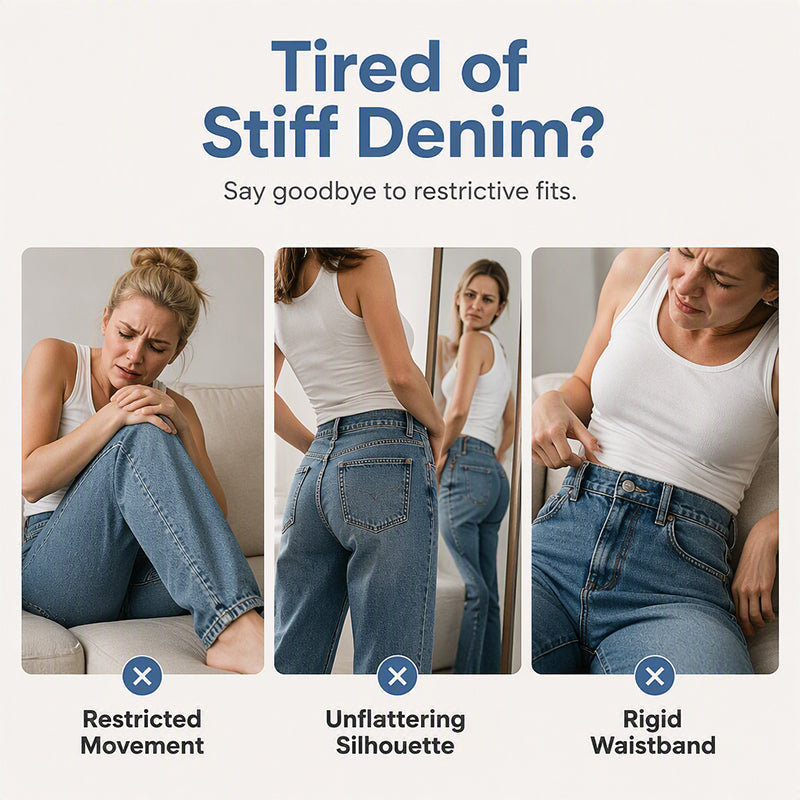 2PCS ONLY 22.98👖 Shape It Your Way | Women's High-Waisted Adjustable-Hem Barrel Jeans