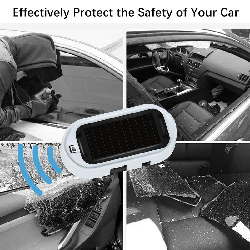 Solar LED flashing vehicle warning light