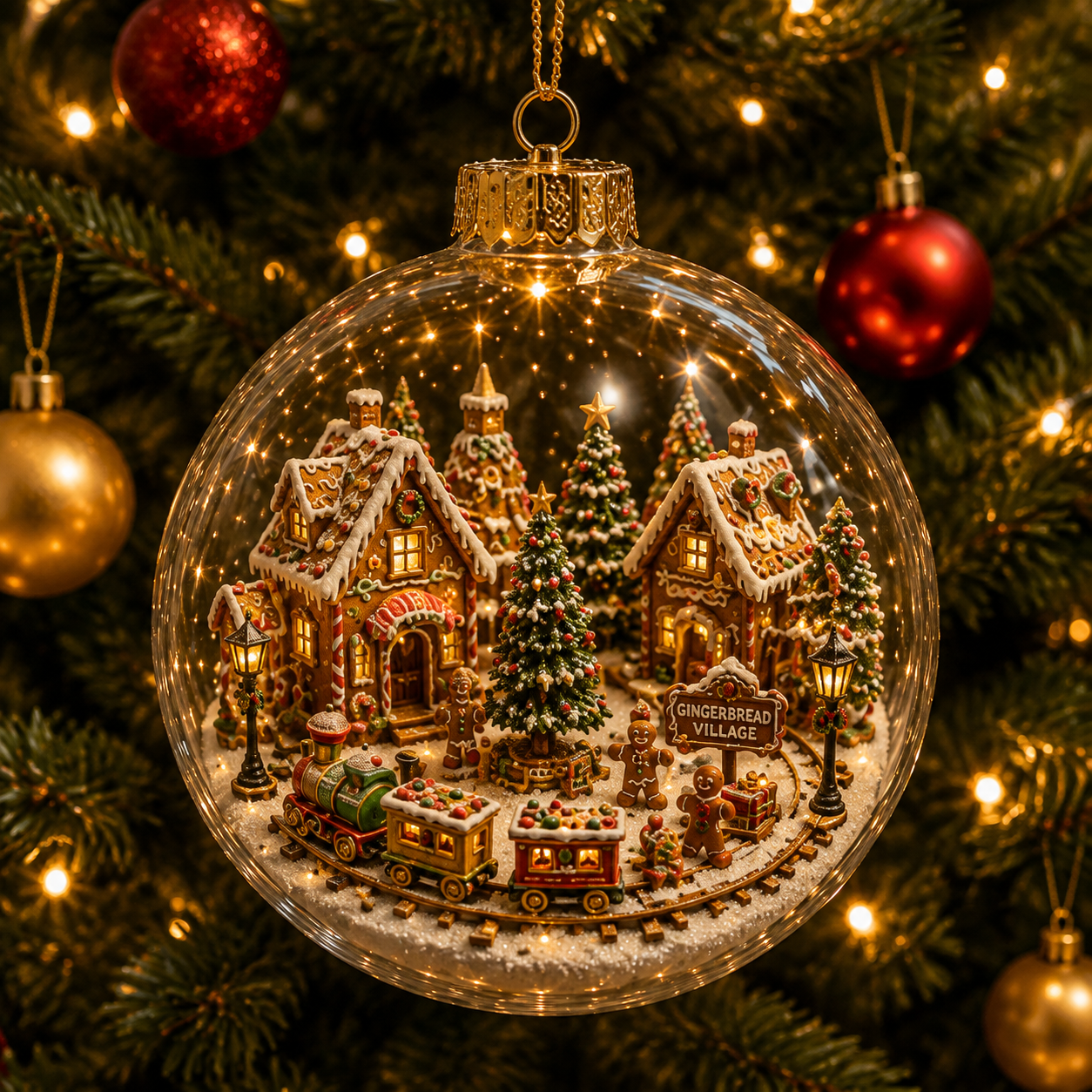 ⏰ ❄️ 50% OFF 💛 Christmas Landscape Decorations ✨ A Tiny Glowing Christmas World, Right In Your Palm