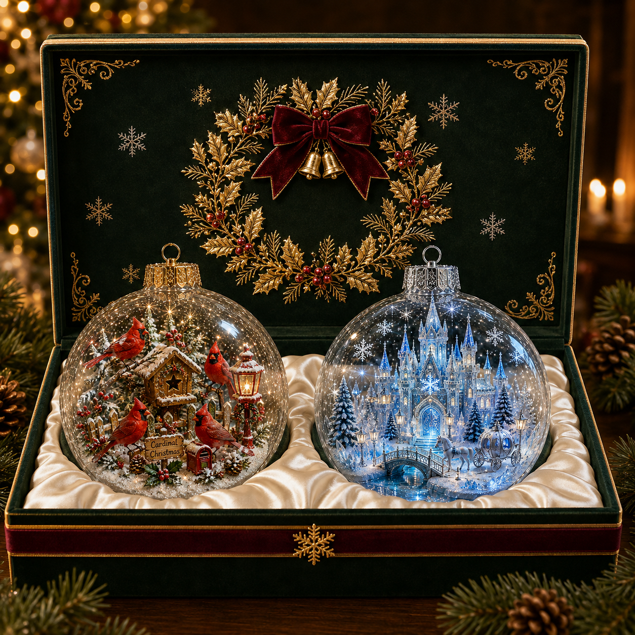 ⏰ ❄️ 50% OFF 💛 Christmas Landscape Decorations ✨ A Tiny Glowing Christmas World, Right In Your Palm