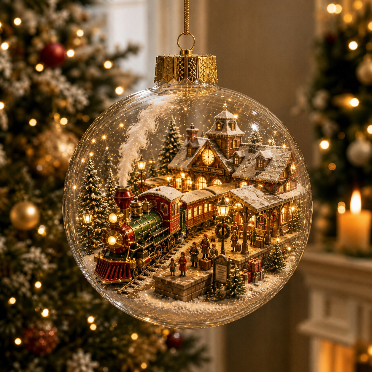 ⏰ ❄️ 50% OFF 💛 Christmas Landscape Decorations ✨ A Tiny Glowing Christmas World, Right In Your Palm