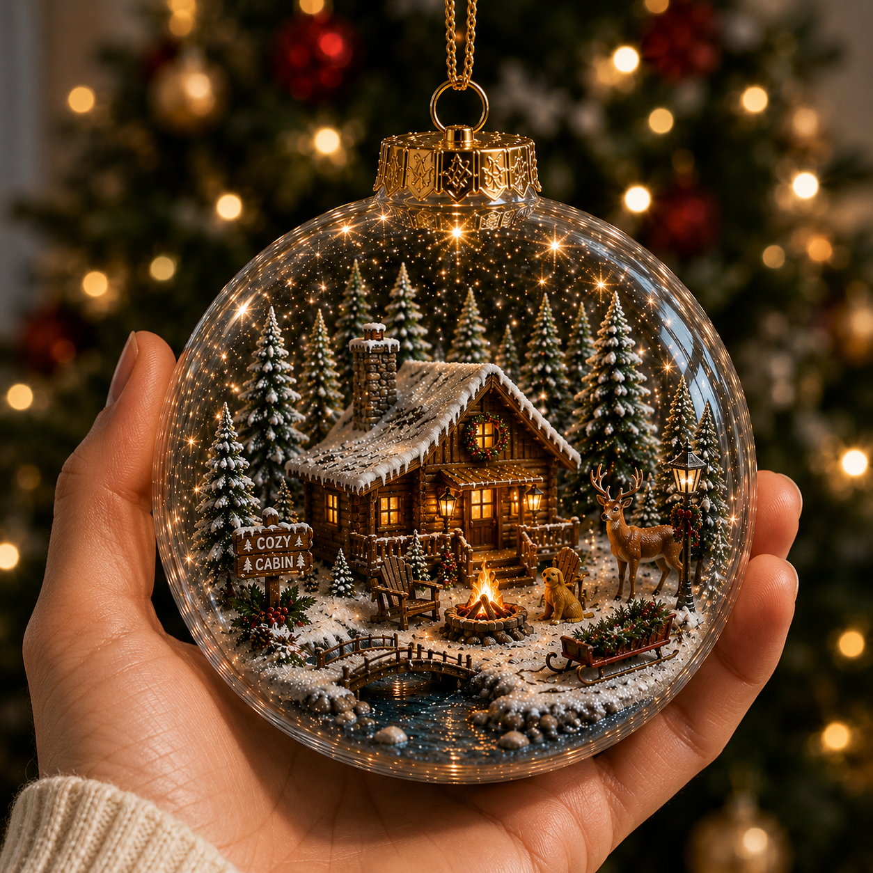 ⏰ ❄️ 50% OFF 💛 Christmas Landscape Decorations ✨ A Tiny Glowing Christmas World, Right In Your Palm