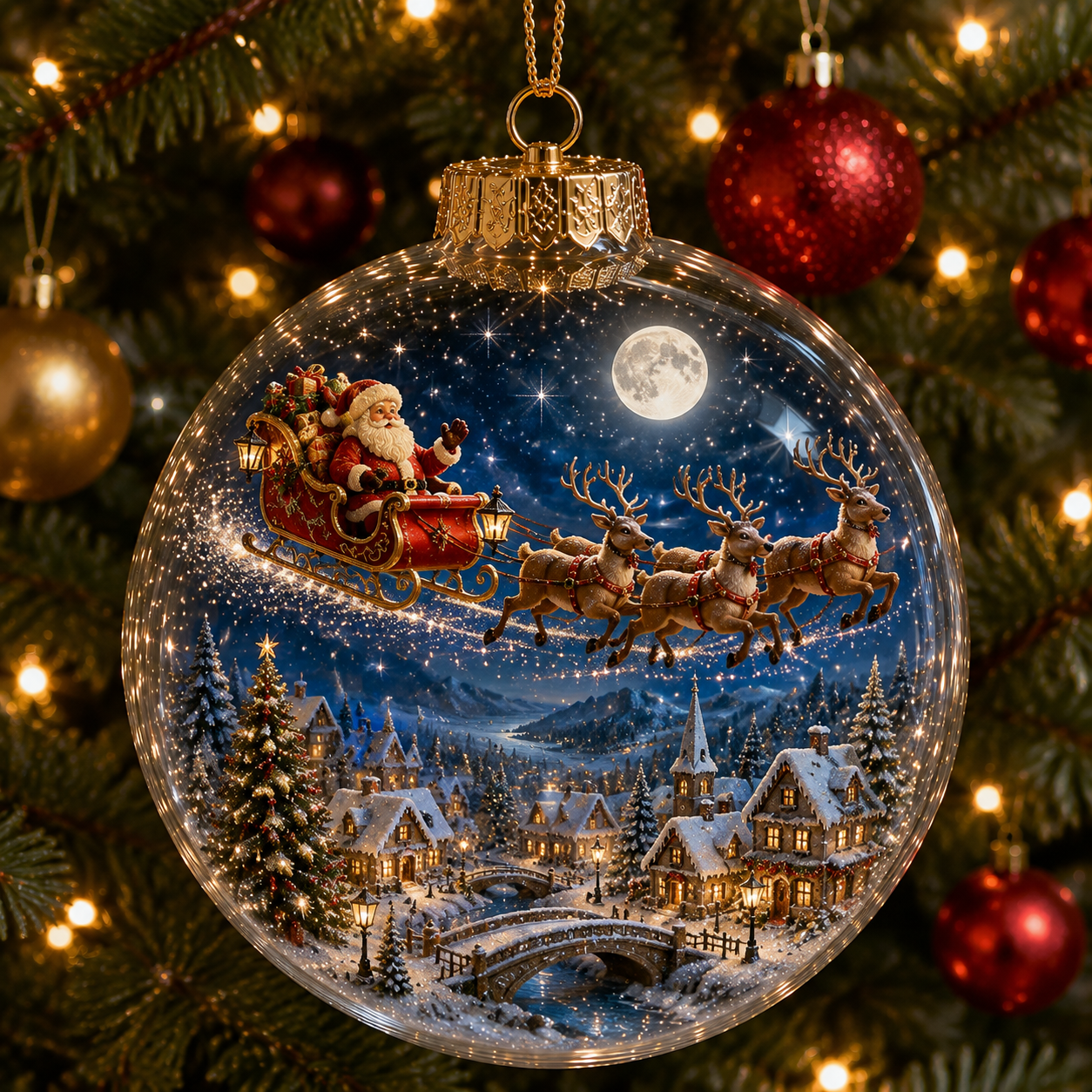 ⏰ ❄️ 50% OFF 💛 Christmas Landscape Decorations ✨ A Tiny Glowing Christmas World, Right In Your Palm