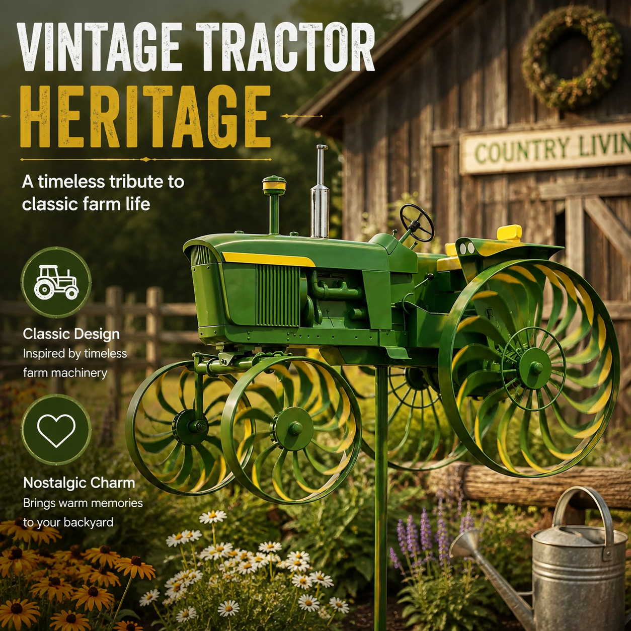 🔥 Limited Time 50% OFF🚜  Tractor Wind Spinner 🌾
