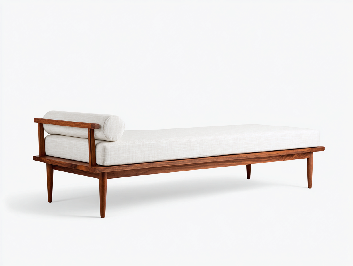 Cama solar madera maciza 205×82×70 cm nogal/blanco para Terraza estilo nórdico con base acolchada-Modordadecor