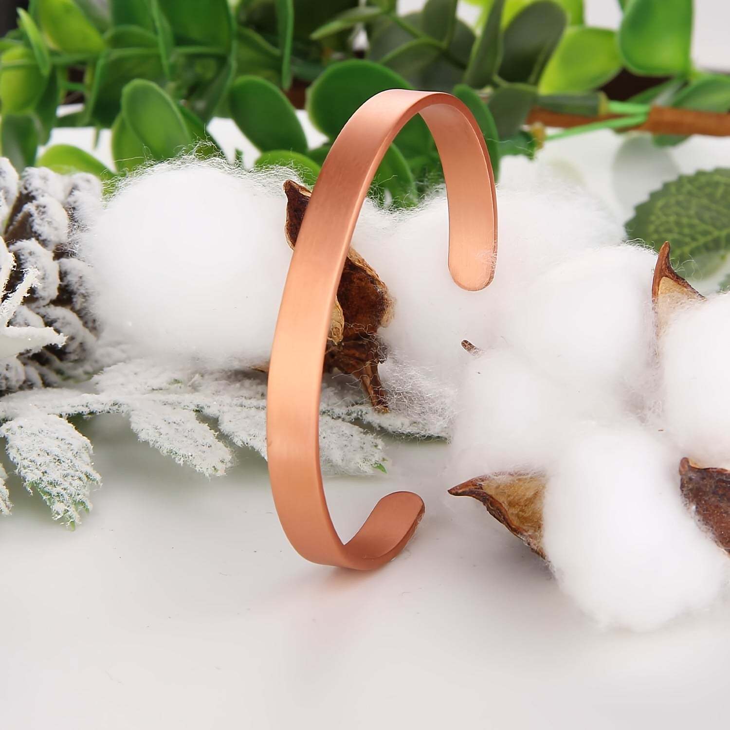 Minimalist Měděný Cuff Náramek