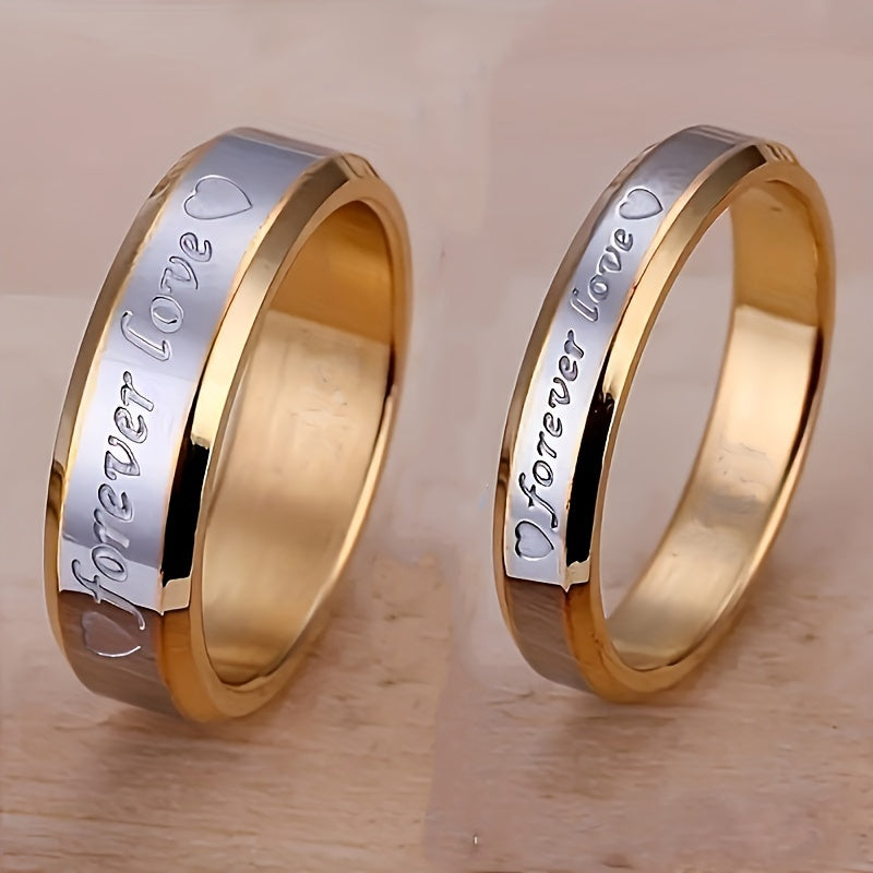 Forever Love Couple Prsten | Zlatý