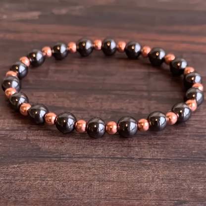 Noir Bead Měděný Náramek