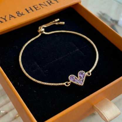 Lilac Love Náramek | Zlatý
