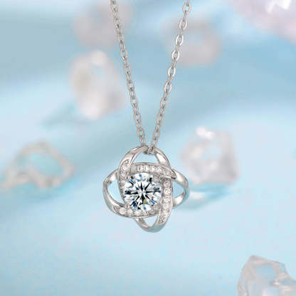 Fleur de Givre Clover Knot Sada | Bílé zlato