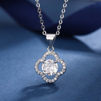 Aria Clover Charm Sada | Bílé zlato