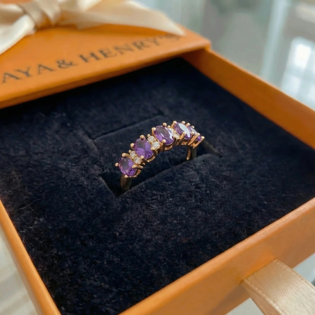 Orlina Violet Erb Prsten | Růžové zlato