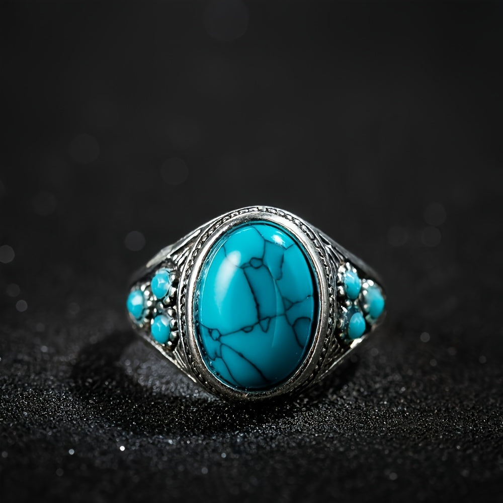 Nomad Blue Kámen Prsten | Bílé zlato