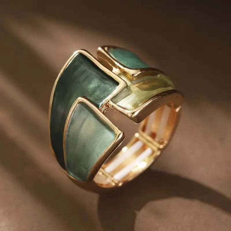 Golden Leafshine Prsten | Zlatý