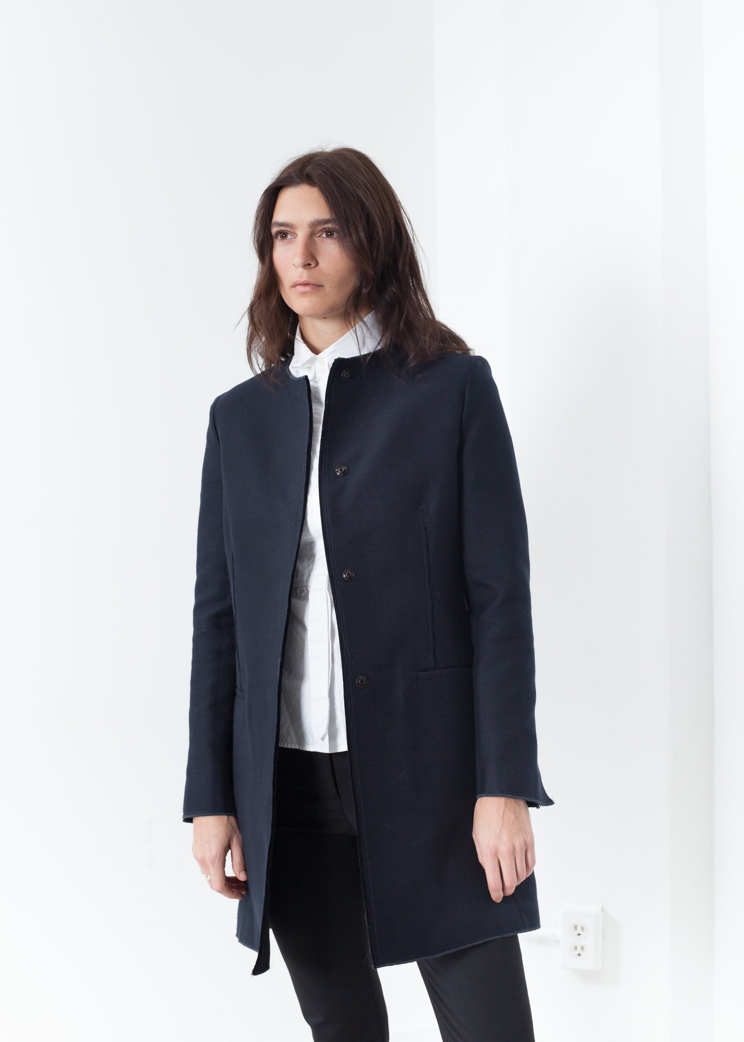 Rowan Lane Women's Tessuto Jacket in Navy - Rowan Lane London Womenswear