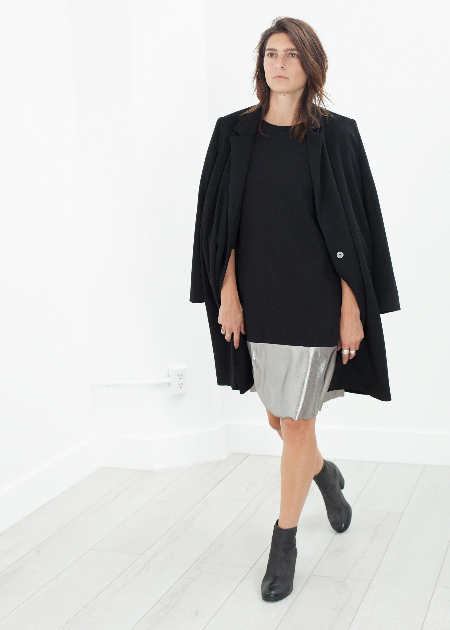 Rowan Lane Women's Border Dress in Black/Silver - Rowan Lane London Womenswear