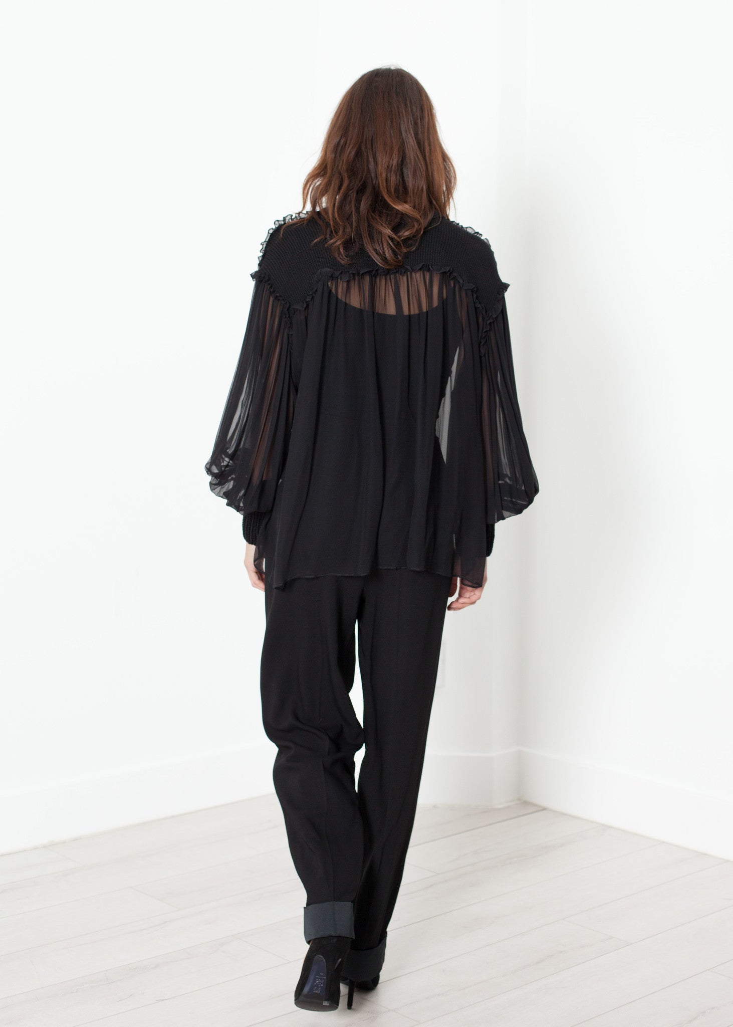Rowan Lane Women's Poet Silk Sweater in Black - Rowan Lane London Womenswear