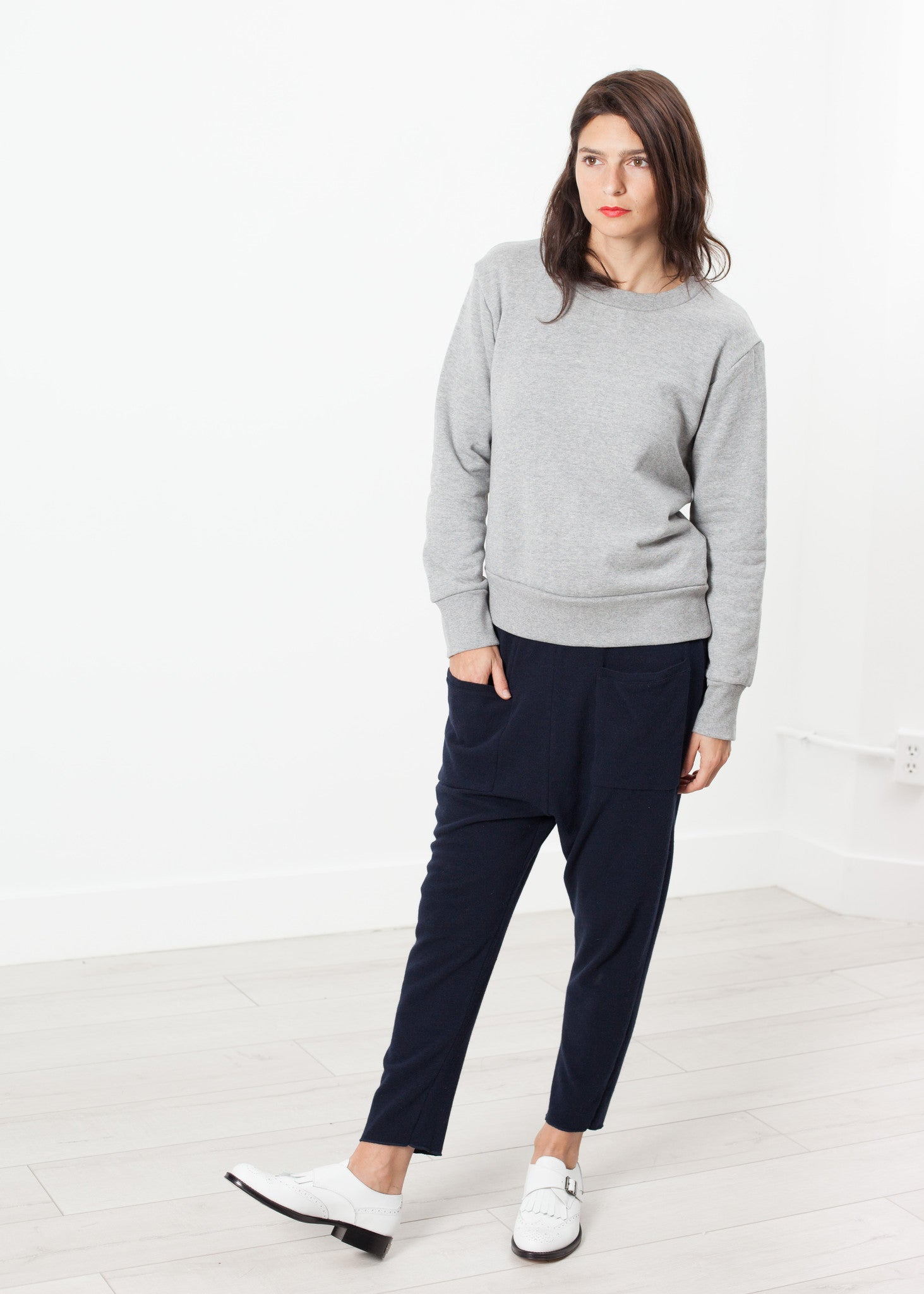 Rowan Lane Women's Loopwheeler Sweatshirt in Grey - Rowan Lane London Womenswear