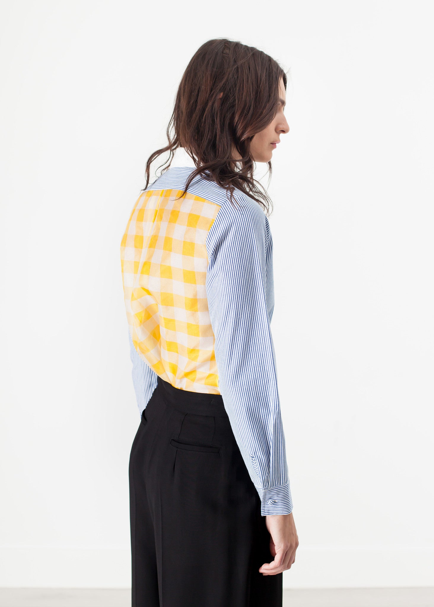 Rowan Lane Women's Longsleeve Blouse in Blue Stripe - Rowan Lane London Womenswear