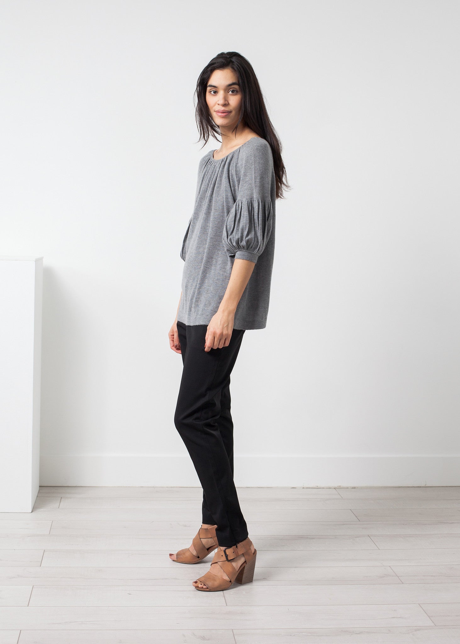 Rowan Lane Women's Cashmere Puff Sleeve Knit - Rowan Lane London Womenswear